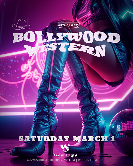 bollywood western march 1st in los angeles